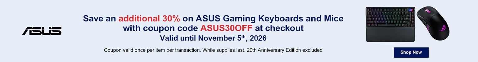 ASUS Gaming Keyboards and Mice